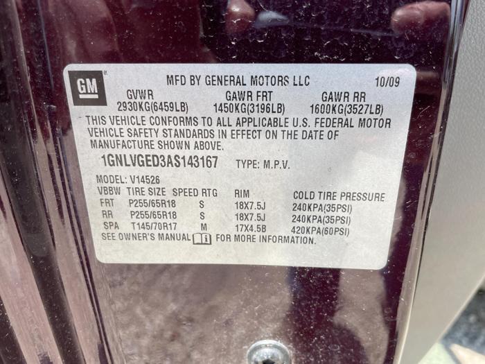 2010 Chevrolet Traverse