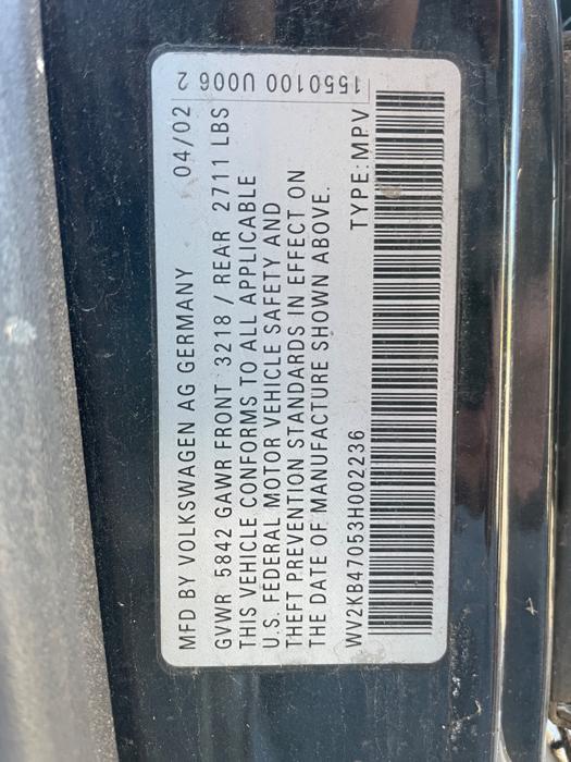 2003 volkswagen eurovan gls with 153144 miles for sale near elk-river, minnesota 697aa887863146008551a2d11cf39333.jpeg