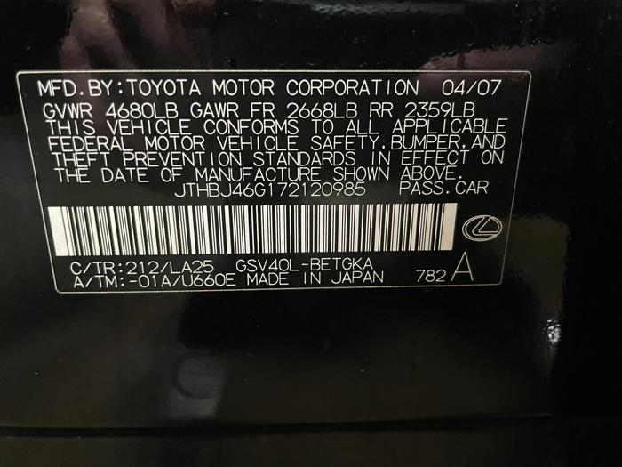 2007 Lexus ES