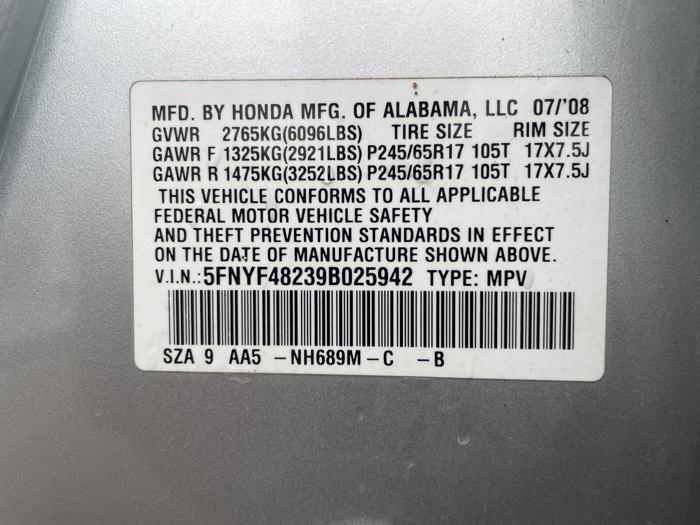 2009 honda pilot lx-4wd with 187672 miles for sale near elk-river, minnesota 738db08c28aa4fdeb5e2a1d3d1d0f124.jpeg
