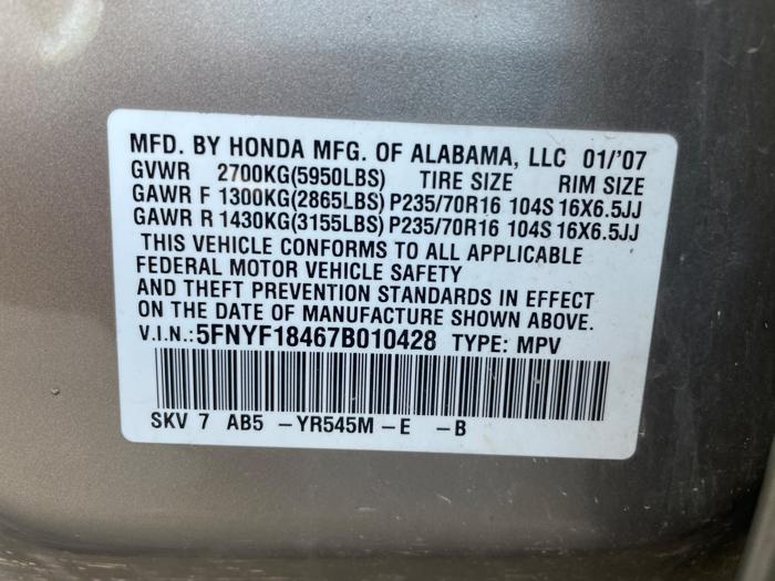 2007 honda pilot ex-4wd with 273122 miles for sale near elk-river, minnesota 7ad1e93b465b47128cc94f77210f188a.jpeg
