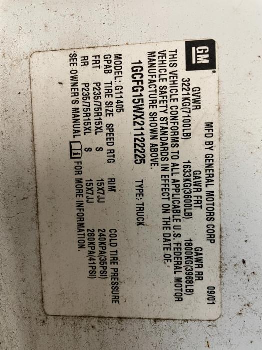 2002 Chevrolet Express