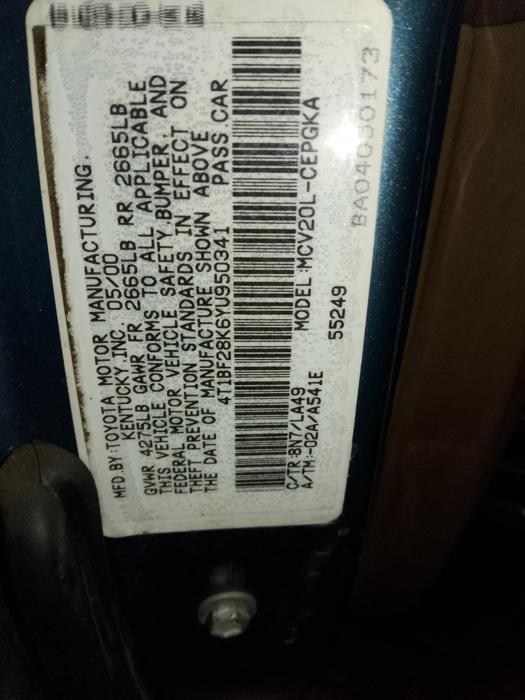 2000 toyota camry le-v6 with 208807 miles for sale near elk-river, minnesota 8f5eb32776fd4e459bcb2087f10e18a2.jpg