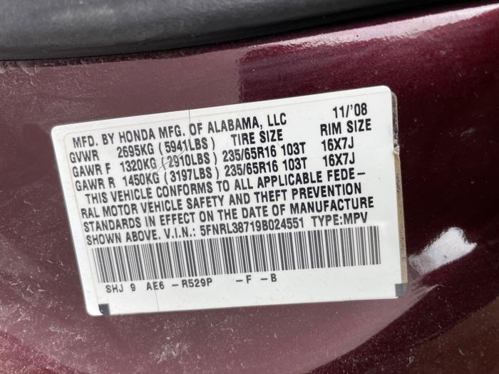 2009 honda odyssey ex-l with 236095 miles for sale near clearwater, minnesota 97dc0f389e434f57be1cbc09bde9fa72.jpeg