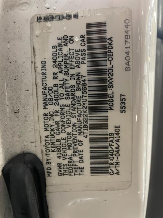 2000 Toyota Camry