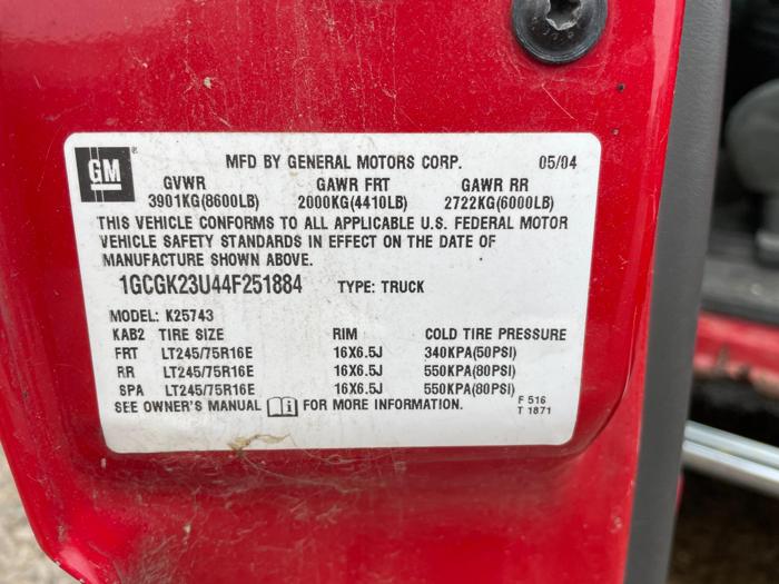 2004 Chevrolet Silverado 2500