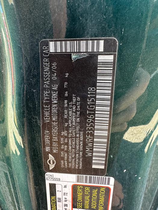 2006 mini cooper convertible with 118442 miles for sale near elk-river, minnesota b200e9b6a0c2418eb7aa098a3ce77f58.jpeg