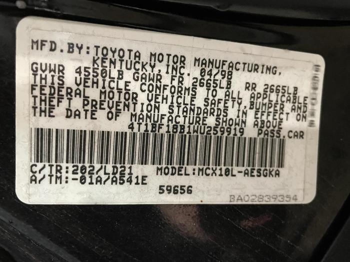1998 Toyota Avalon