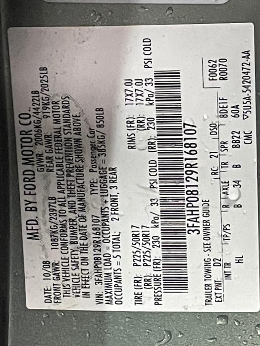 2009 ford fusion sel with 122641 miles for sale near elk-river, minnesota d0325a241cd849f19544a31cd4b60f71.jpg