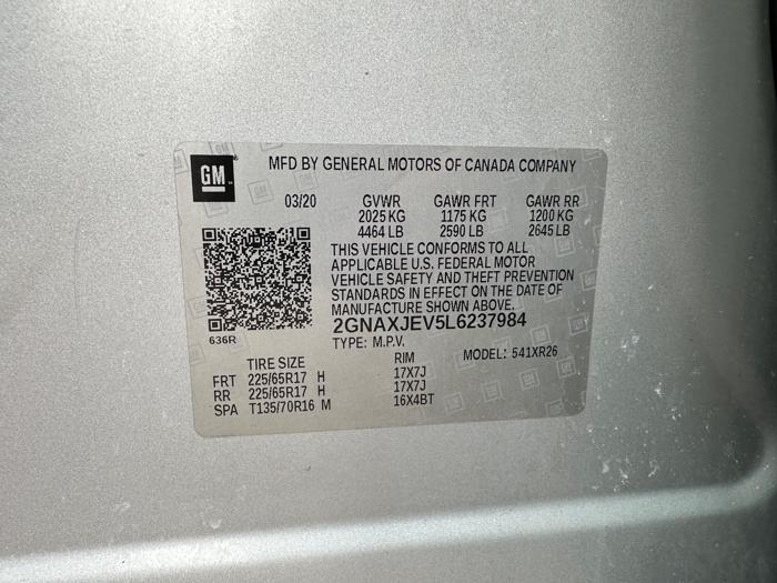 2020 chevrolet equinox lt-2wd with 85594 miles for sale near burnsville, minnesota d684c134b13f4280b41981653b1a229c.jpeg