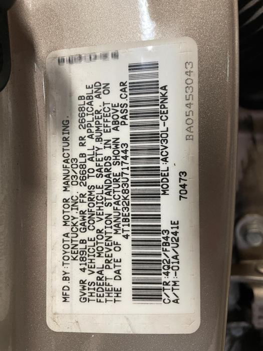 2003 Toyota Camry