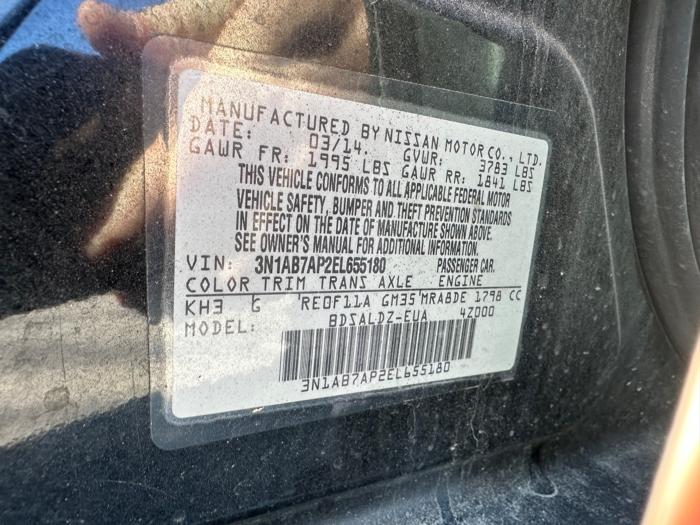 2014 nissan sentra s-6mt with 171657 miles for sale near elk-river, minnesota e0a4c7af8aa248409b447a8fc7a5c7ba.jpeg