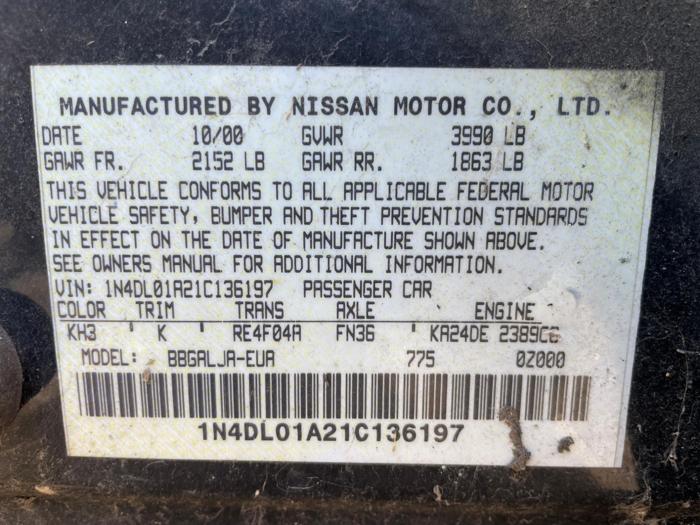 2001 Nissan Altima