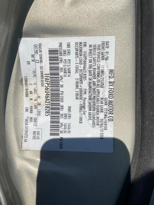 2006 ford taurus sel with 177167 miles for sale near fridley, minnesota e549288b9466412085ab3f5d47d2747a.jpeg