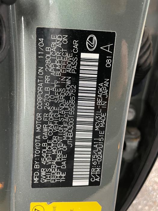 2005 lexus es-330 sedan with 122715 miles for sale near elk-river, minnesota f0a968504a064f56bf8a5f33d09d7d53.jpeg