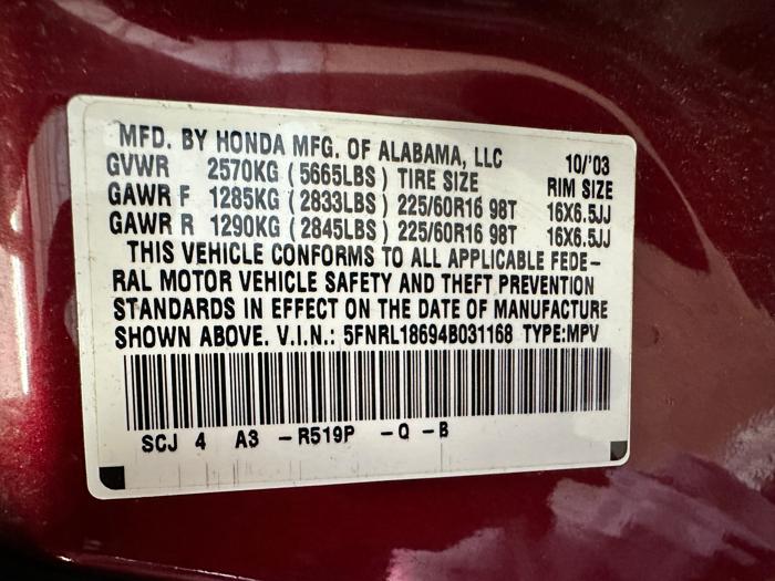 2004 honda odyssey ex with 198469 miles for sale near elk-river, minnesota f516ace5d6a14abeab31d7327d1682fe.jpeg