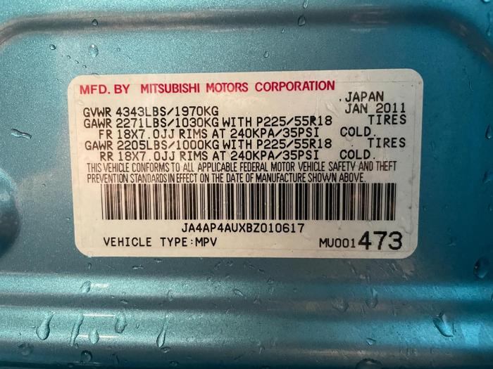 2011 Mitsubishi Outlander Sport
