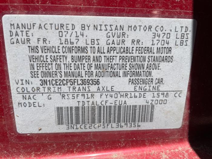 2015 Nissan Versa Note