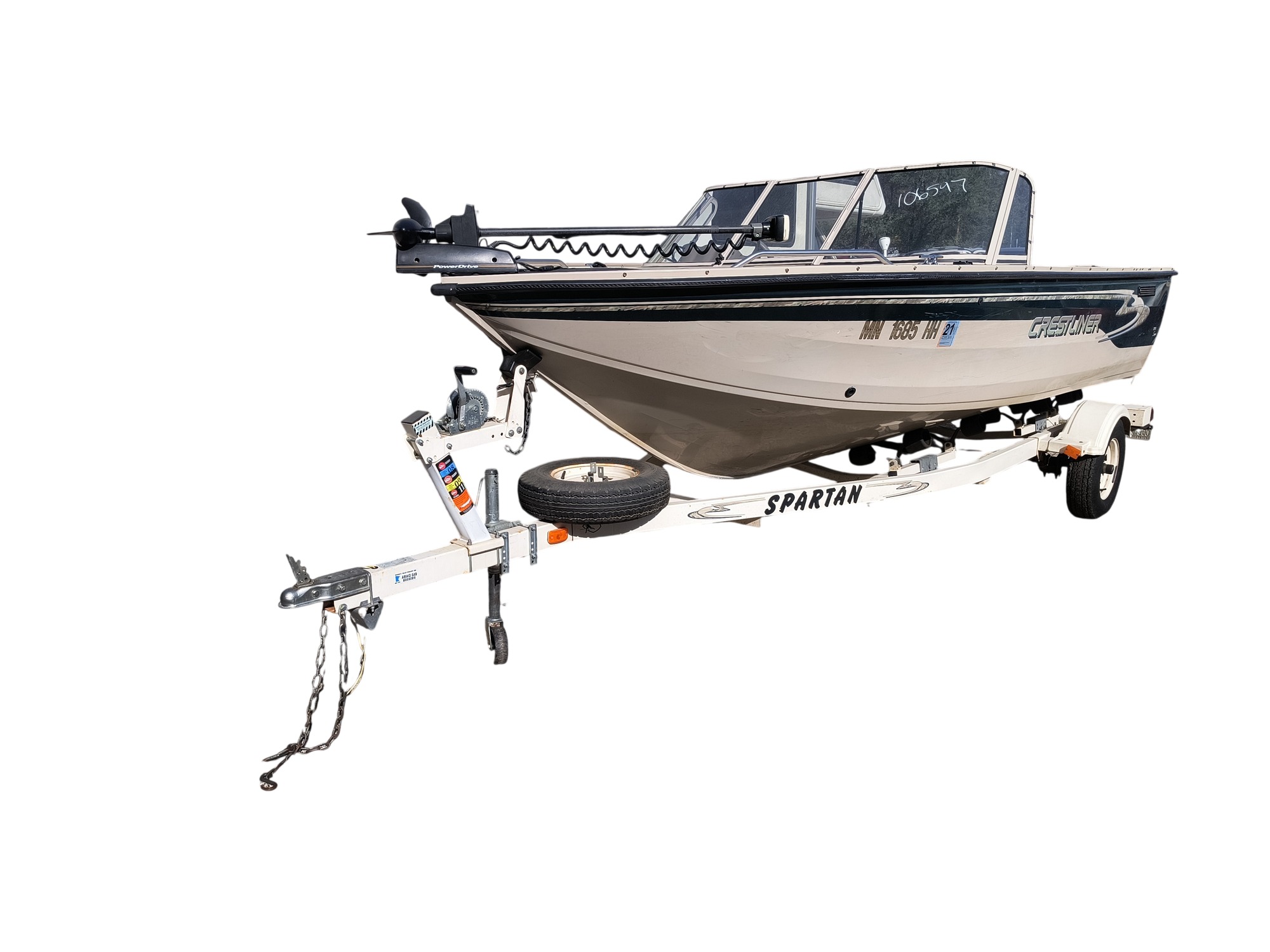 1998 crestliner 1750-sf for sale near Elk River, Minnesota 106597_01_driver_front_corner.jpg