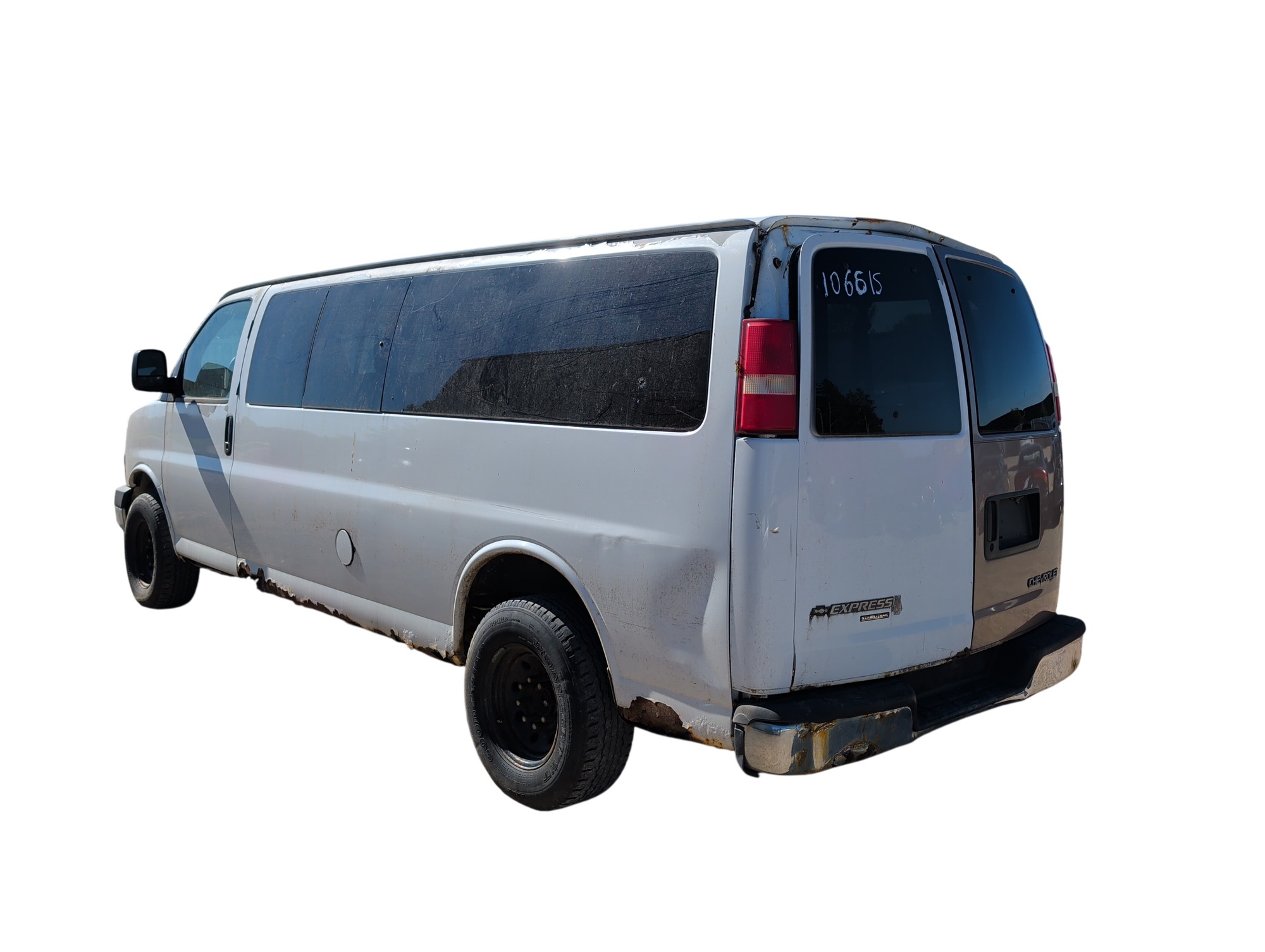 2008 chevrolet express ls-3500-extended with 167680 miles for sale near Elk River, Minnesota 106615_03_rear_driver_corner.jpg