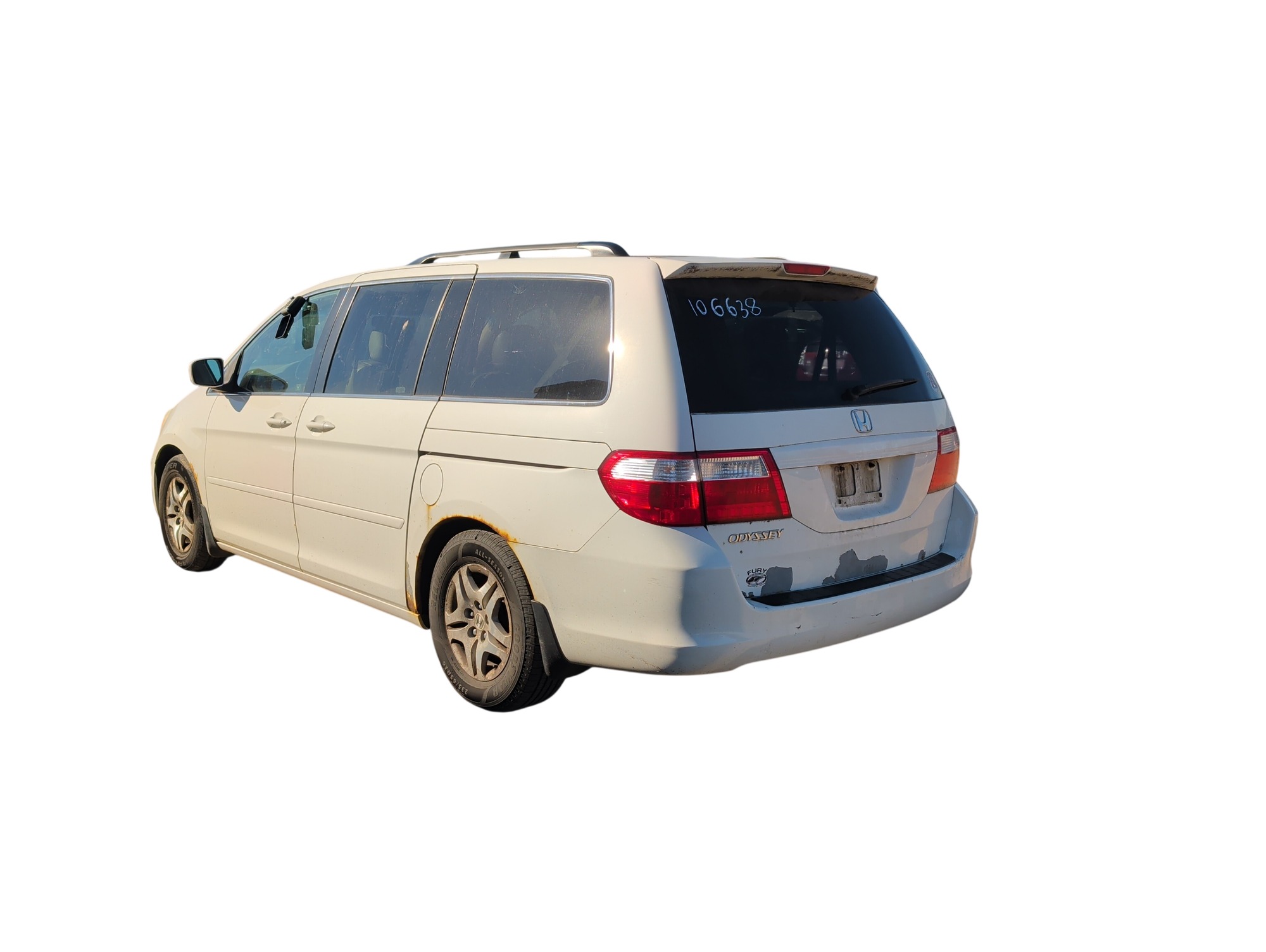 2006 honda odyssey ex-l with 241784 miles for sale near Elk River, Minnesota 106638_03_rear_driver_corner.jpg