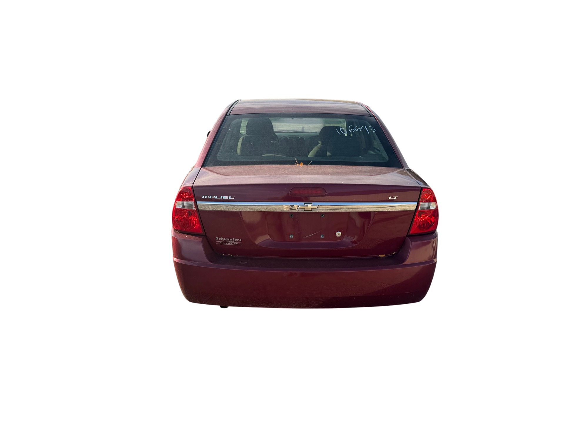 2006 chevrolet malibu lt with 143181 miles for sale near Elk River, Minnesota 106693_04_rear_end.jpg