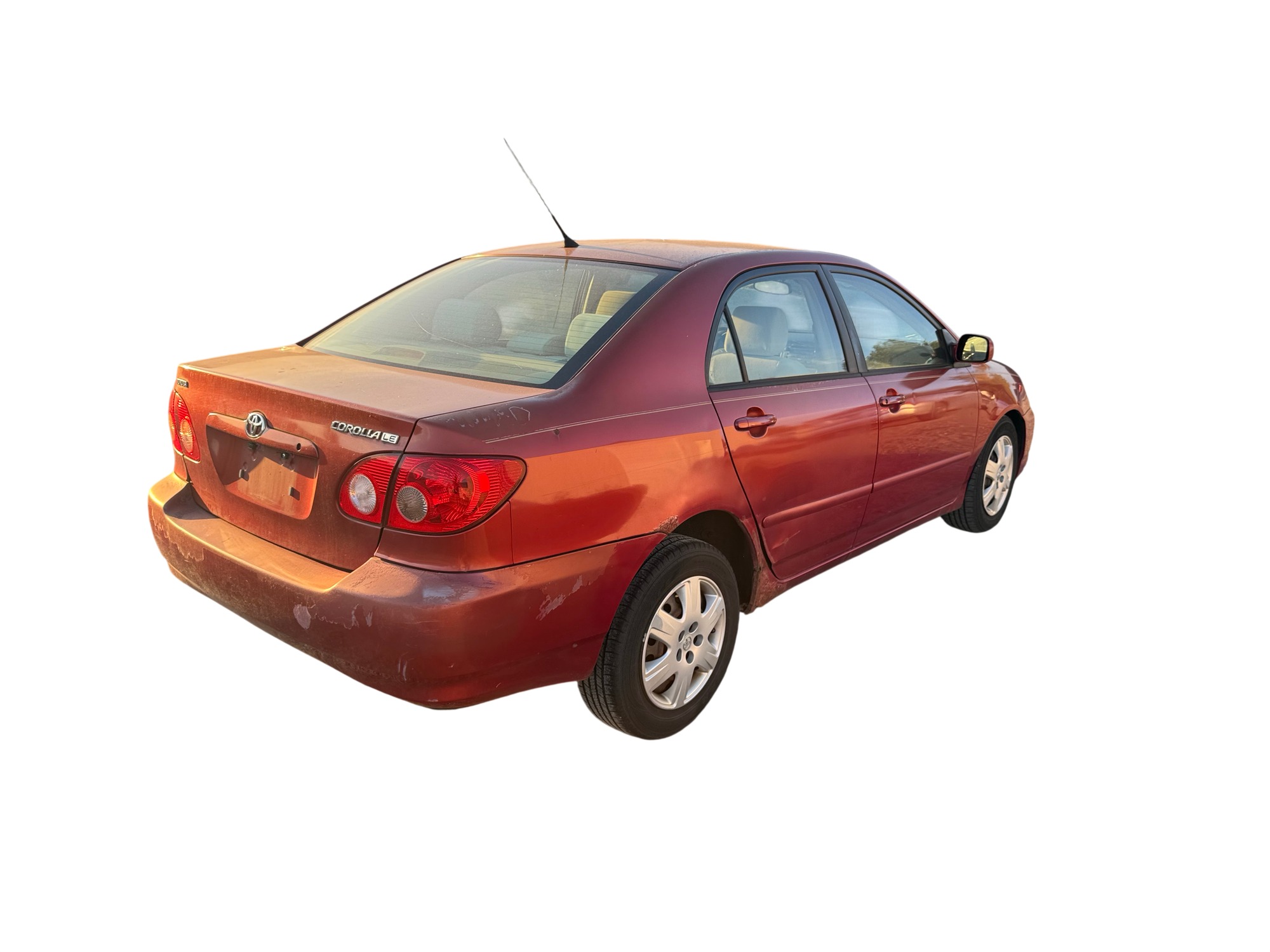2007 toyota corolla ce with 160712 miles for sale near Elk River, Minnesota 106696_05_pass_rear_corner.jpg
