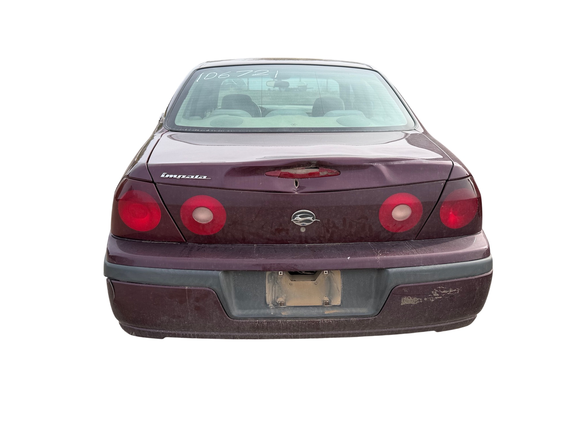 2003 chevrolet impala base with 320815 miles for sale near Elk River, Minnesota 106721_04_rear_end.jpg