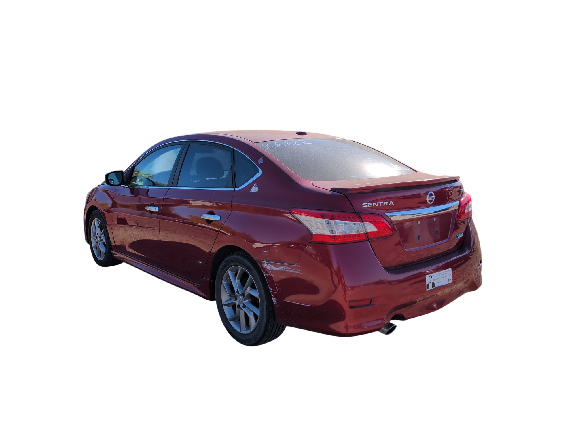 2013 nissan sentra s-6mt with 130137 miles for sale near Elk River, Minnesota 106822_03_rear_driver_corner.jpg