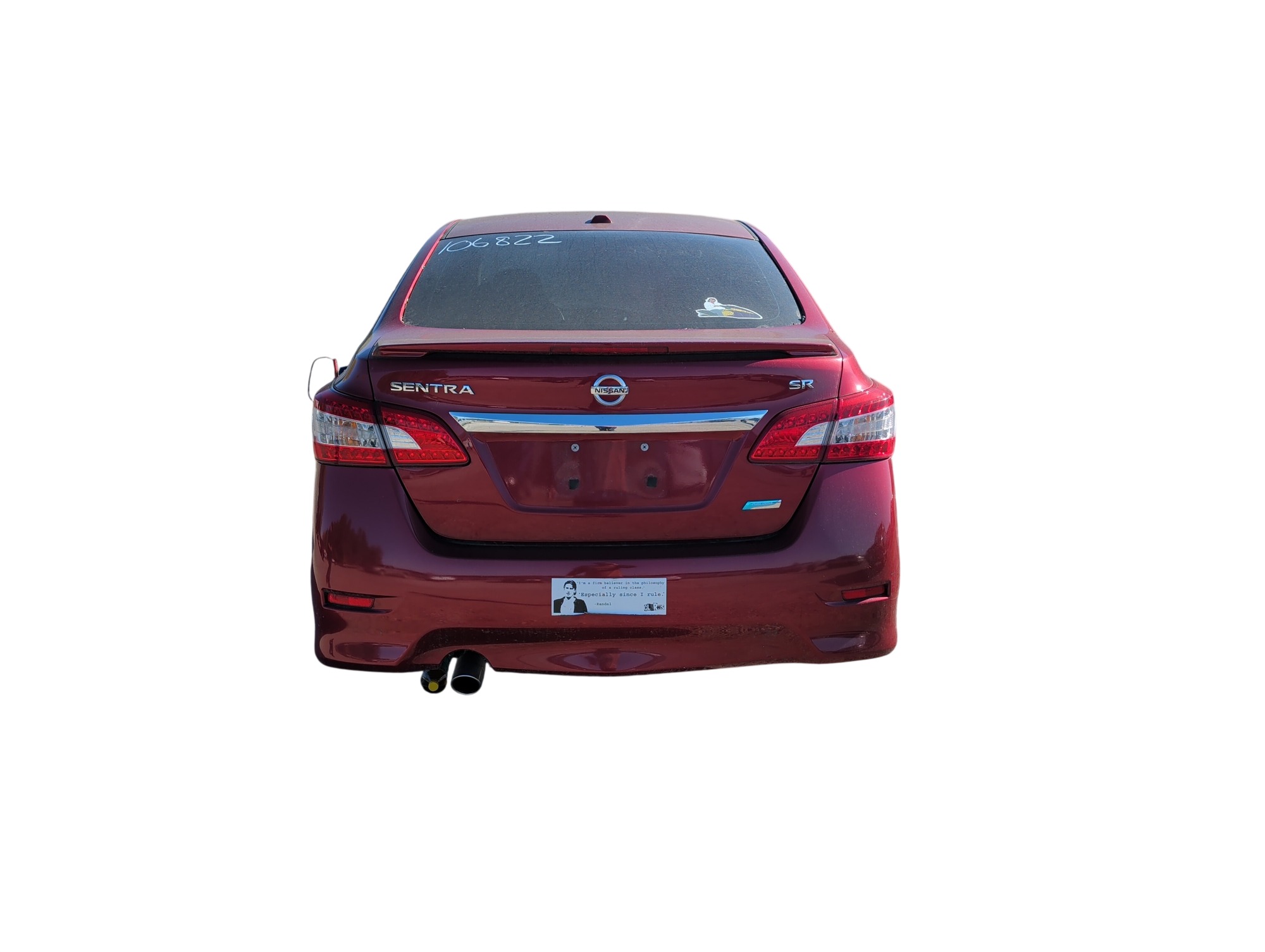 2013 nissan sentra s-6mt with 130137 miles for sale near Elk River, Minnesota 106822_04_rear_end.jpg