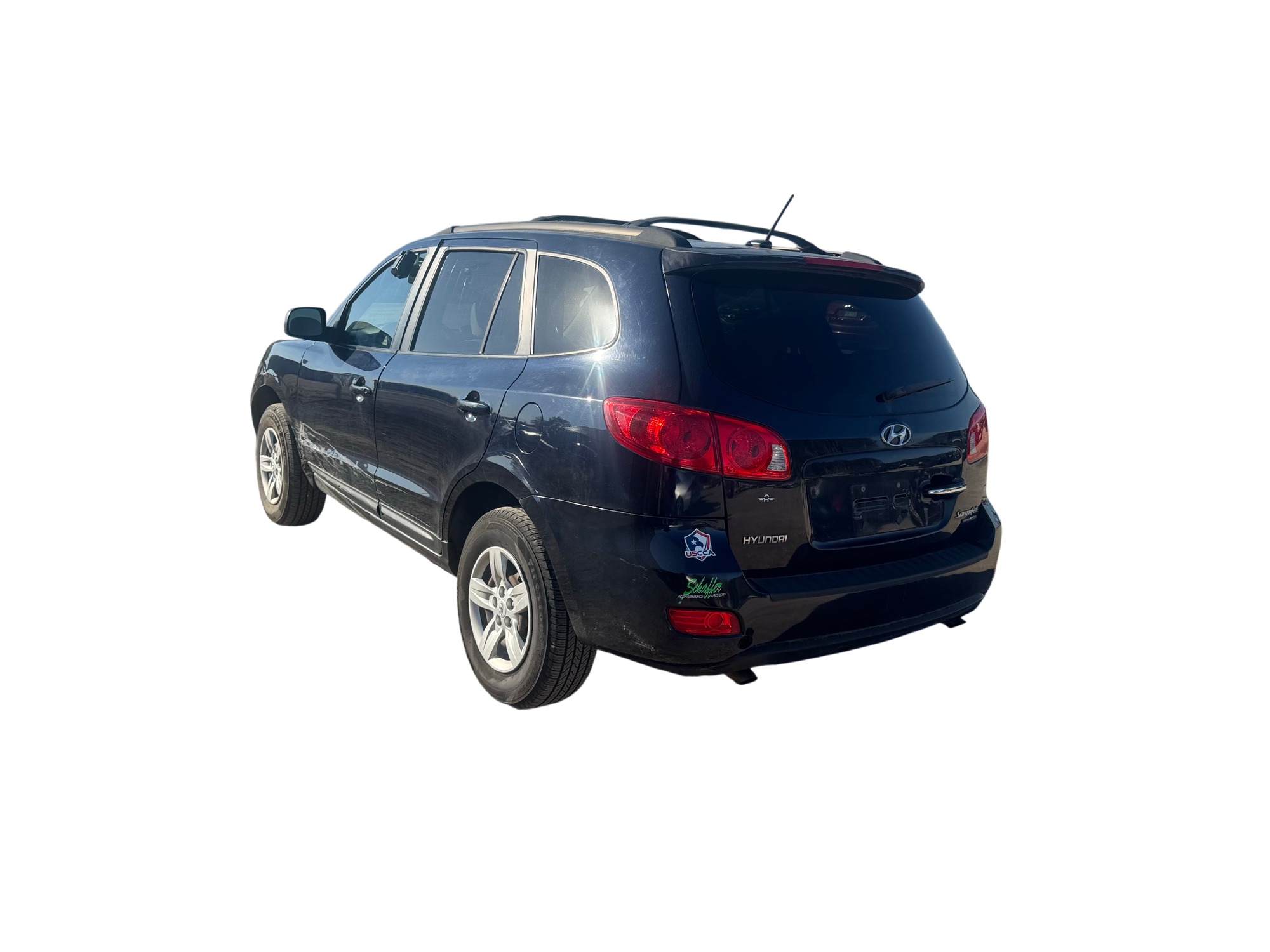 2009 hyundai santa-fe gls-awd with 215044 miles for sale near Elk River, Minnesota 106876_03_rear_driver_corner.jpg