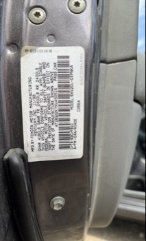 1999 toyota camry ce with 87445 miles for sale near elk-river, minnesota 106311_47_door_vin_sticker.jpg