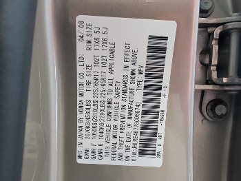 2008 honda cr-v ex-l-4wd-at with 186691 miles for sale near elk-river, minnesota 106348_47_door_vin_sticker.jpg
