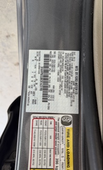 2012 ford fusion sel-awd with 208271 miles for sale near elk-river, minnesota 106354_47_door_vin_sticker.jpg