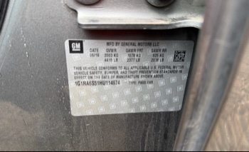 2017 chevrolet volt hybrid with 144228 miles for sale near elk-river, minnesota 106355_45_obd2_codes.jpg