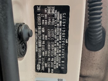 2011 kia sorento lx-4wd with 201883 miles for sale near elk-river, minnesota 106372_47_door_vin_sticker.jpg