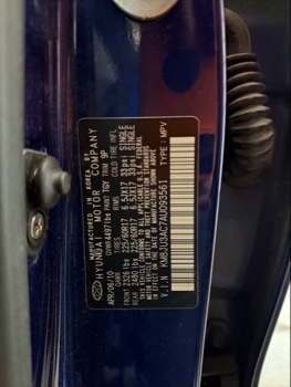 2010 hyundai tucson limited-2wd with 229317 miles for sale near elk-river, minnesota 106392_47_door_vin_sticker.jpg