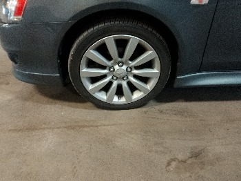 2010 mitsubishi lancer-sportback gts with 120997 miles for sale near elk-river, minnesota 106411_12_drv_front_wheel.jpg