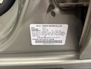 2003 infiniti i35 luxury with 176048 miles for sale near elk-river, minnesota 106442_47_door_vin_sticker.jpg