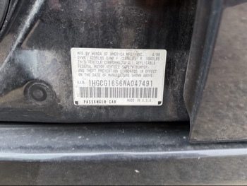 1998 honda accord ex-v6-sedan with 156885 miles for sale near elk-river, minnesota 106451_47_door_vin_sticker.jpg