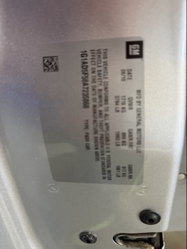2010 chevrolet cobalt lt1-sedan with 131193 miles for sale near elk-river, minnesota 106471_47_door_vin_sticker.jpg