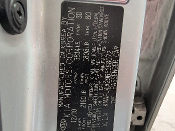 2011 kia forte ex with 132365 miles for sale near elk-river, minnesota 106477_47_door_vin_sticker.jpg