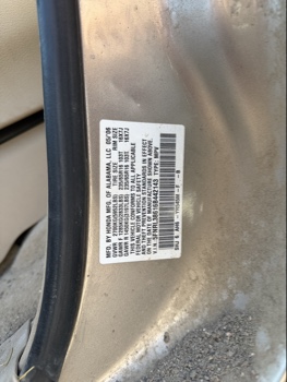 2006 honda odyssey ex-l with 261539 miles for sale near elk-river, minnesota 106484_47_door_vin_sticker.jpg