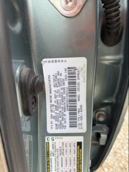 2007 toyota corolla with 80829 miles for sale near elk-river, minnesota 106497_47_door_vin_sticker.jpg