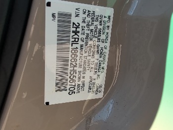 2002 honda odyssey with 292920 miles for sale near elk-river, minnesota 106501_47_door_vin_sticker.jpg
