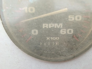 1996 stingray boat with 603 miles for sale near elk-river, minnesota 106507_44_mileage_closeup.jpg
