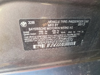 2013 bmw 3-series 328i-xdrive-sedan with 309815 miles for sale near elk-river, minnesota 106543_47_door_vin_sticker.jpg