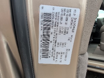 2003 chrysler town-and-country with 184015 miles for sale near elk-river, minnesota 106565_47_door_vin_sticker.jpg