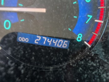 2006 toyota sienna le-7-passenger with 274406 miles for sale near elk-river, minnesota 106567_44_mileage_closeup.jpg