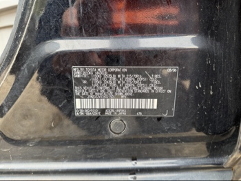 2007 toyota rav4 base-i4-2wd with 291949 miles for sale near Elk River, Minnesota 106586_47_door_vin_sticker.jpg